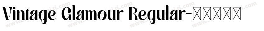 Vintage Glamour Regular字体转换
